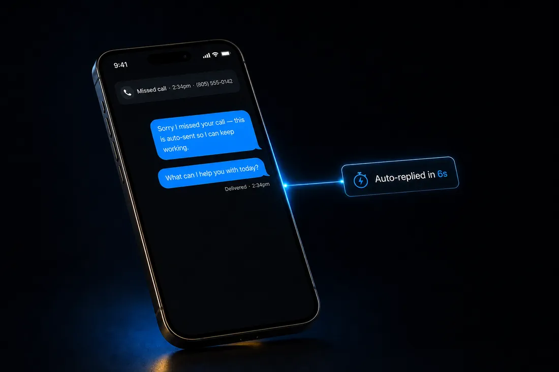 Missed-call text-back